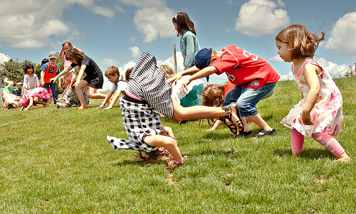 Picture of kids rolling